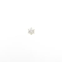 K18YG ダイヤモンドピアス 片耳 0．311ct・I・I1・GOOD
