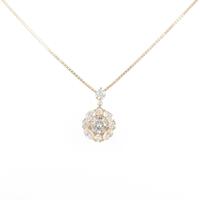 【新品】K18YG ダイヤモンドネックレス 0．303ct・E・SI2・GOOD