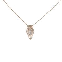 K18PG／PT フクロウ マザーオブパールネックレス