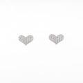 【リメイク】K18WG ハート ダイヤモンドピアス