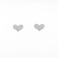 【リメイク】K18WG ハート ダイヤモンドピアス