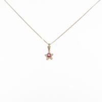 K18YG スター ルビーネックレス