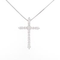 PT クロス ダイヤモンドネックレス