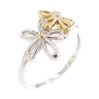 18KYG／18KWG フラワー リング