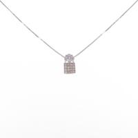 K18WG ダイヤモンドネックレス