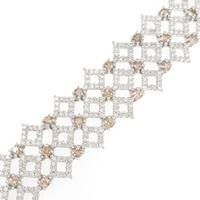 K18WG ダイヤモンドブレスレット