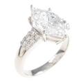 プラチナダイヤモンドリング 2．521ct・D・SI2・マーキスカット