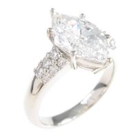 プラチナダイヤモンドリング 2．521ct・D・SI2・マーキスカット