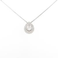 プラチナダイヤモンドネックレス 0．214ct・E・SI2・GOOD