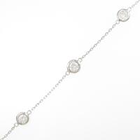 K18WG ダイヤモンドブレスレット