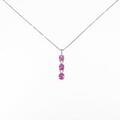 K14WG ルビーネックレス
