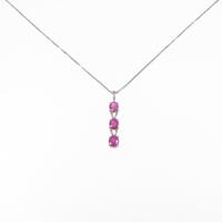 K14WG ルビーネックレス