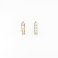 K18YG キュービックピアス