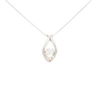プラチナダイヤモンドネックレス 0．348ct・F・VS2・GOOD
