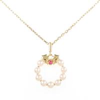 ミキモト リース アコヤパールネックレス