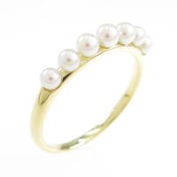 K18YG アコヤパールリング