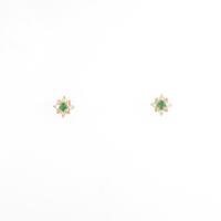 K18YG エメラルドピアス