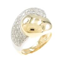 K18YG／PT ダイヤモンドリング