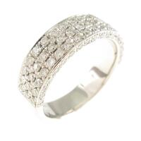 K18WG パヴェ ダイヤモンドリング