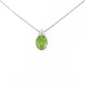 K18WG ペリドットネックレス