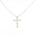 【リメイク】K18YG クロス ダイヤモンドネックレス