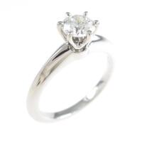 ティファニー クラシックソリティア リング 0．42ct・I・VVS1・EXT
