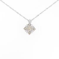 K18WG ダイヤモンドネックレス