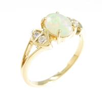 750YG オパールリング