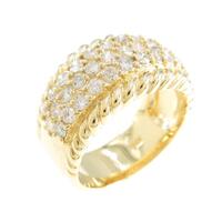 K18YG パヴェ ダイヤモンドリング