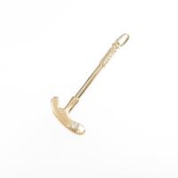 K18YG ゴルフ ダイヤモンドペンダント