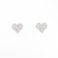 【リメイク】K18WG ハート ダイヤモンドピアス