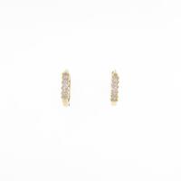 750YG ダイヤモンドピアス