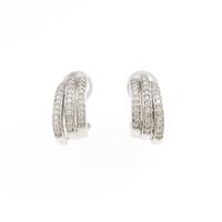 K18WG ダイヤモンドピアス