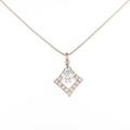 K18PG／K18WGダイヤモンドネックレス 0．311ct・F・VS2・GOOD