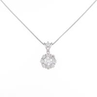 プラチナダイヤモンドネックレス 0．220ct・F・VVS2・GOOD