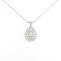 K18WG ダイヤモンドネックレス