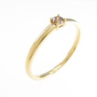 K18YG ソリティア ダイヤモンドリング