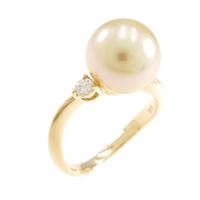 K18YG アコヤパールリング
