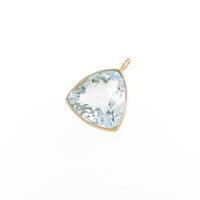【リメイク】K18YG アクアマリンペンダント