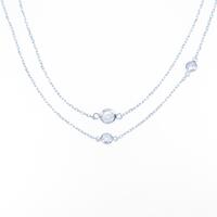 K18WG ダイヤモンドネックレス