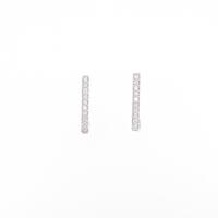 【リメイク】K18WG ダイヤモンドピアス