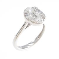 K18WG ダイヤモンドリング