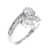 プラチナダイヤモンドリング 0．767ct・I?J・SI2・GOOD?FAIR