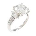 プラチナダイヤモンドリング 2．025ct・I・I1・GOOD