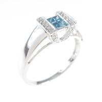 K18WG ダイヤモンドリング