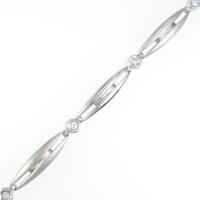 K18WG ダイヤモンドブレスレット