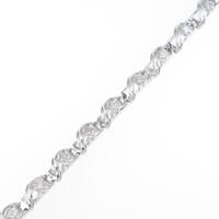 K14WG ダイヤモンドブレスレット