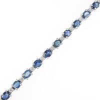 K18WG サファイヤブレスレット