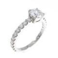 PT1000 ダイヤモンドリング 0．659ct・F・SI1・VG