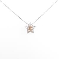 PT／750WG スター ダイヤモンドネックレス